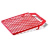 rotes Kunststoffgitter mit Griff zum Abstreifen für Farbwalzen