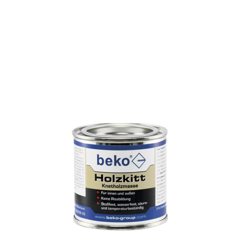 Eine Dose beko Holzkitt Knetholzmasse für innen und außen geeignet