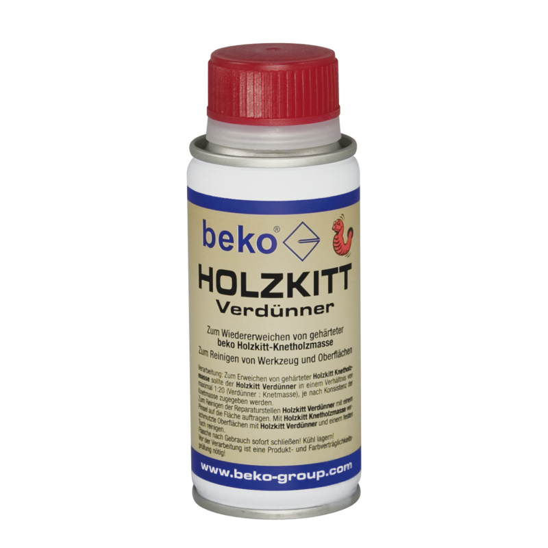 Flasche mit 100 ml Verdünner für Beko Holzkitt bzw. zum Reinigen von Werkzeug