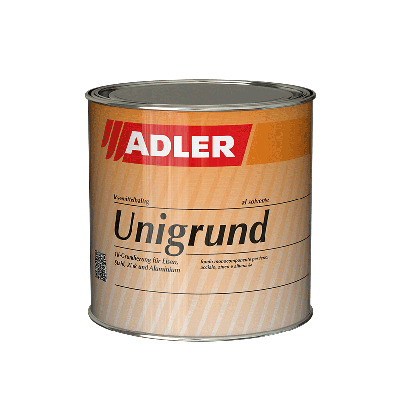Dose Adler Unigrund lösemittelhaltig, eine 1K-Grundierung für Eisen, Stahl, Zink und Aluminium
