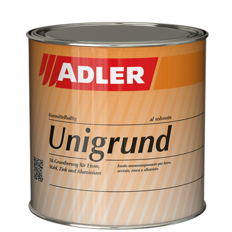 Dose Adler Unigrund lösemittelhaltig, eine 1K-Grundierung für Eisen, Stahl, Zink und Aluminium