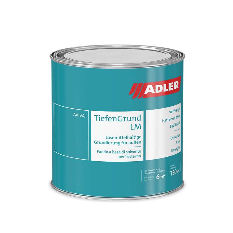 Dose Tiefengrund von Adler - lösemittelhaltige Grundierung für außen