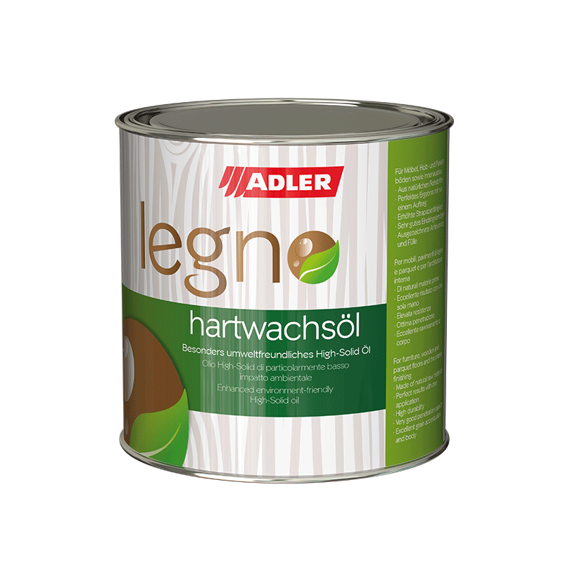 Dose Legno Hartwachsöl von Adler, umweltfreundlich für den Innenbereich