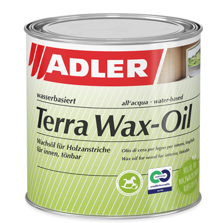 Dose Terra Wax-Oil von Adler für Holzanstriche innen