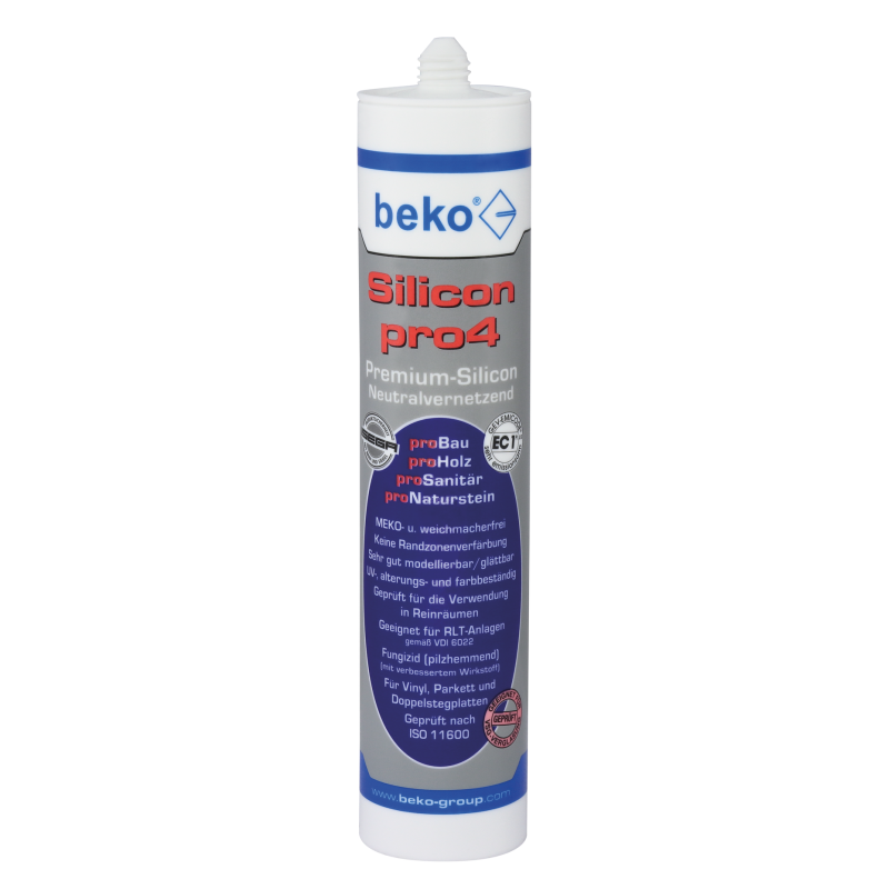 Eine Kartusche Dichtstoff von beko Silicon pro4