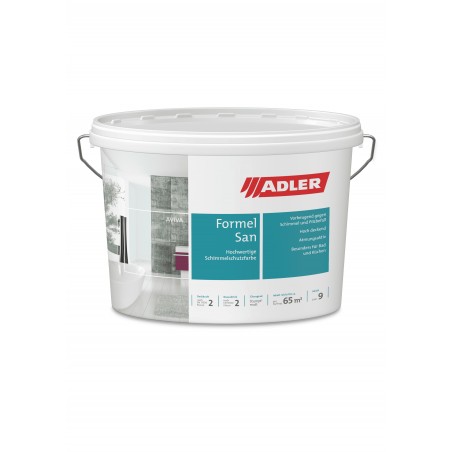 3 l Gebinde Adler Aviva Formel-San in weiss, Innenfarbe gegen Schimmel