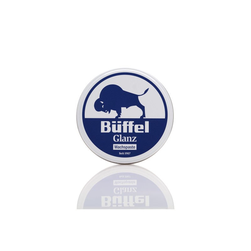 Eine Dose Büffel Glanz farblos Wachspaste