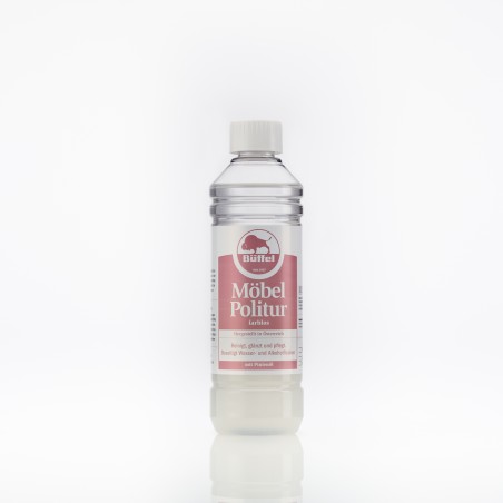 Eine Flasche Büffel Möbelpolitur