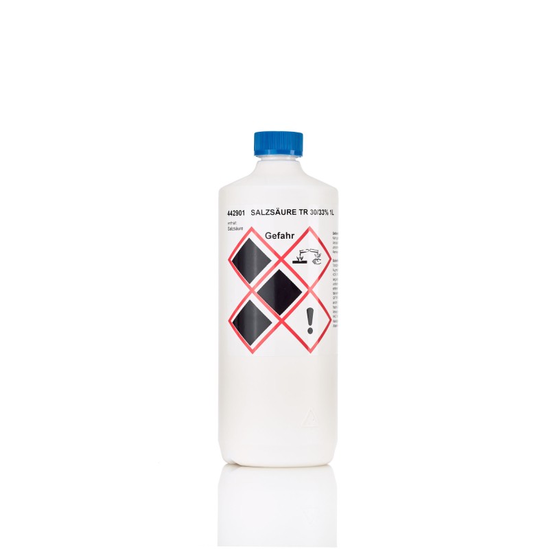 Eine Flasche Büffel Salzsäure 30/33%