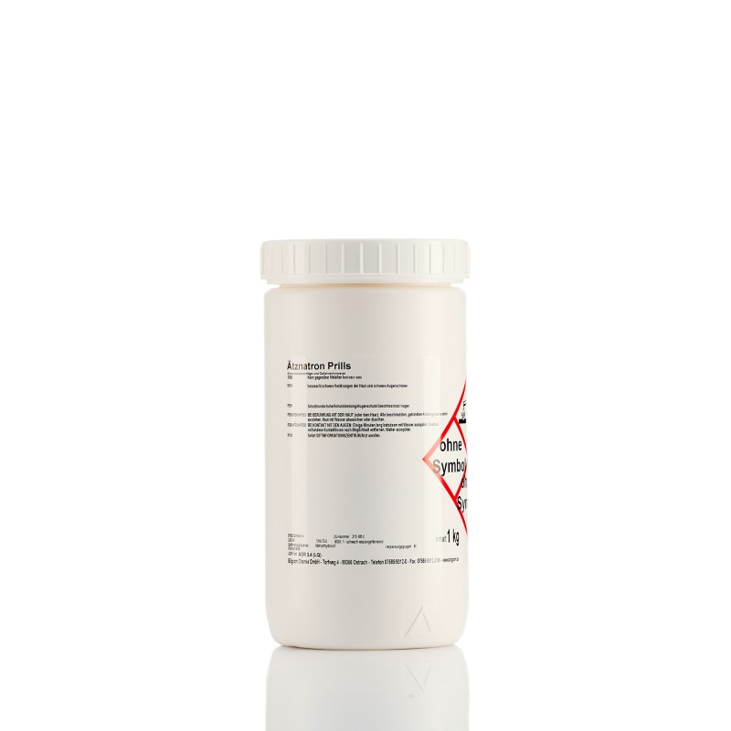 Eine Flasche Büffel Ätznatron -Natriumhydroxid